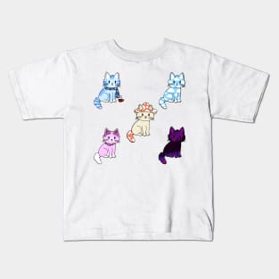 Kitties Sticker Pack 3 Kids T-Shirt